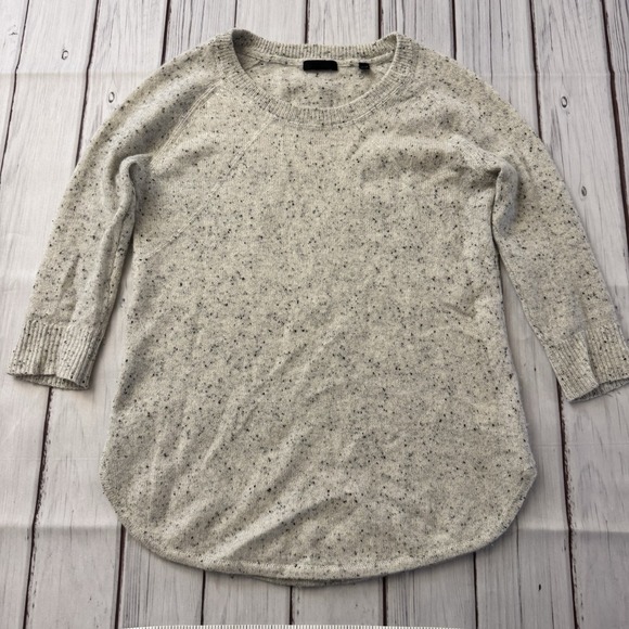 ATM Anthony Thomas Melillo Sweaters - ATM Anthony Thomas Melillo Womens Cashmere Beige‎ Speck Lightweight Sweater XS